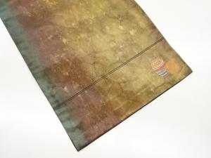 引箔抽象に仕覆模様織出し名古屋帯